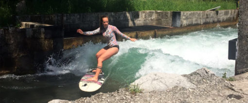 Surfen am Almkanal